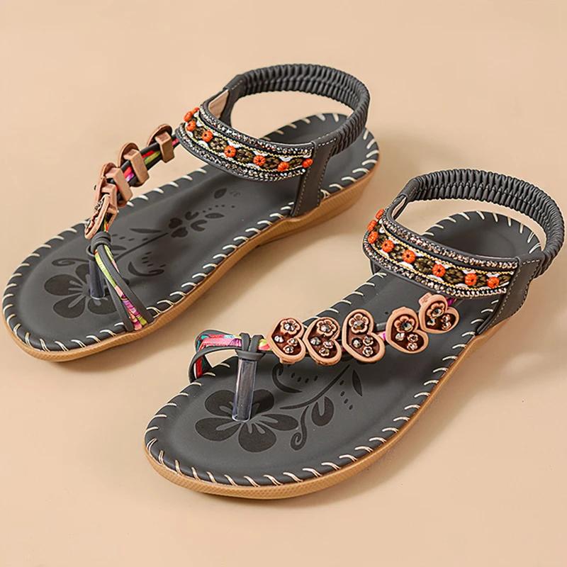 Fashion Women's Sandals Bohemia Style Sandals Summer New Shoes for Woman Flip Flops Beach Summer Shoes Women Low Heels Footwear