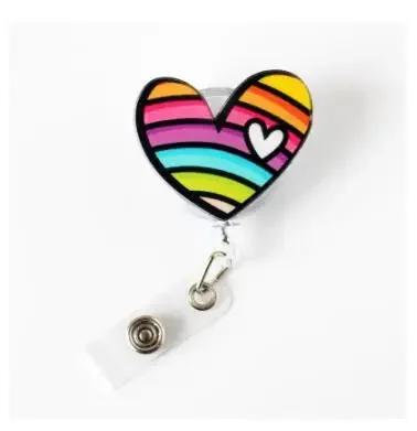 New Nurse Doctor Retractable Badge Reel with Horizontal Style Students ID Business Card Work Card Badge Holder Office Supplies