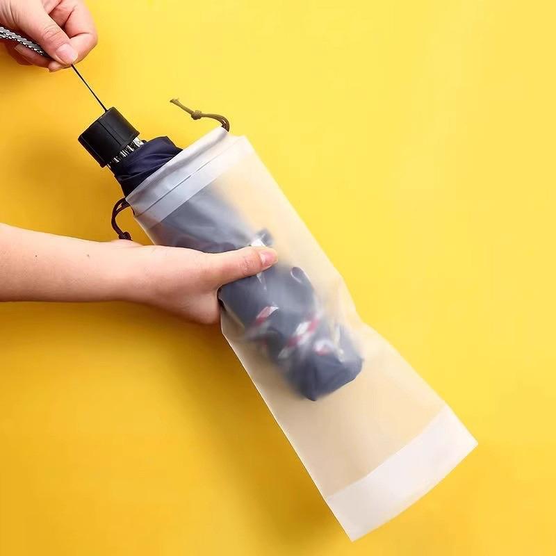 Folding Umbrella Storage Bag with Hanging Loop Waterproof Pocket 10/30/50PCS for Bathroom Entryway Car Storage