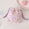 Cute Quilted Cotton Camera Bag Ins Style 1PCS Soft Shockproof Portable Storage Pouch for Student Photographers