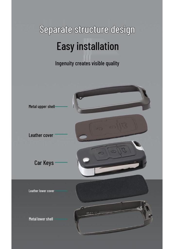 Geely E Model Leather Car Key Holder