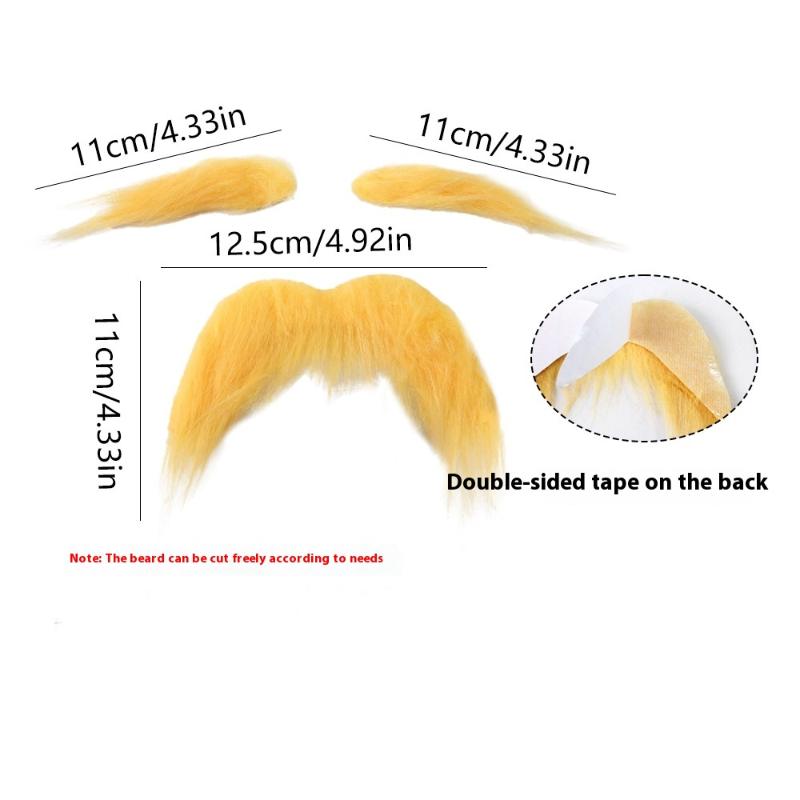 

Mustache And Eyebrows Set Self Adhesive Beard Moustache Pet Cats Dogs Decorations Funny Cute Pet Cosplay Costume Accessories
