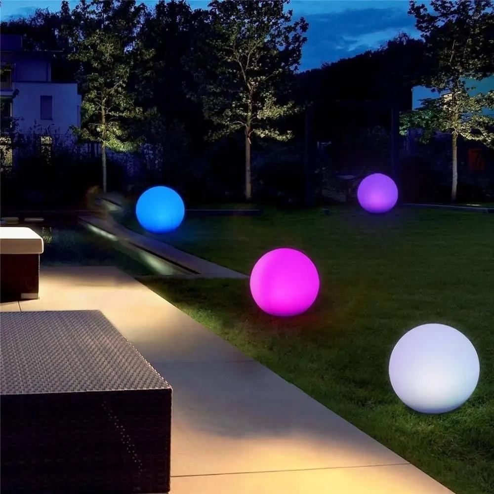 Solar Ground Spike Lamp RGB Ball , 1 Piece