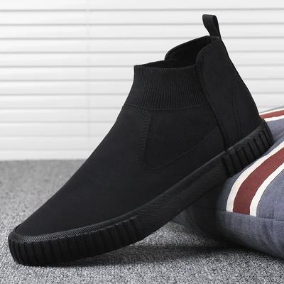 High Top Men Shoes Flats Slip On Casual Shoes Male Canvas Shoes Plimsolls Espadrilles Man Trainers Hombre