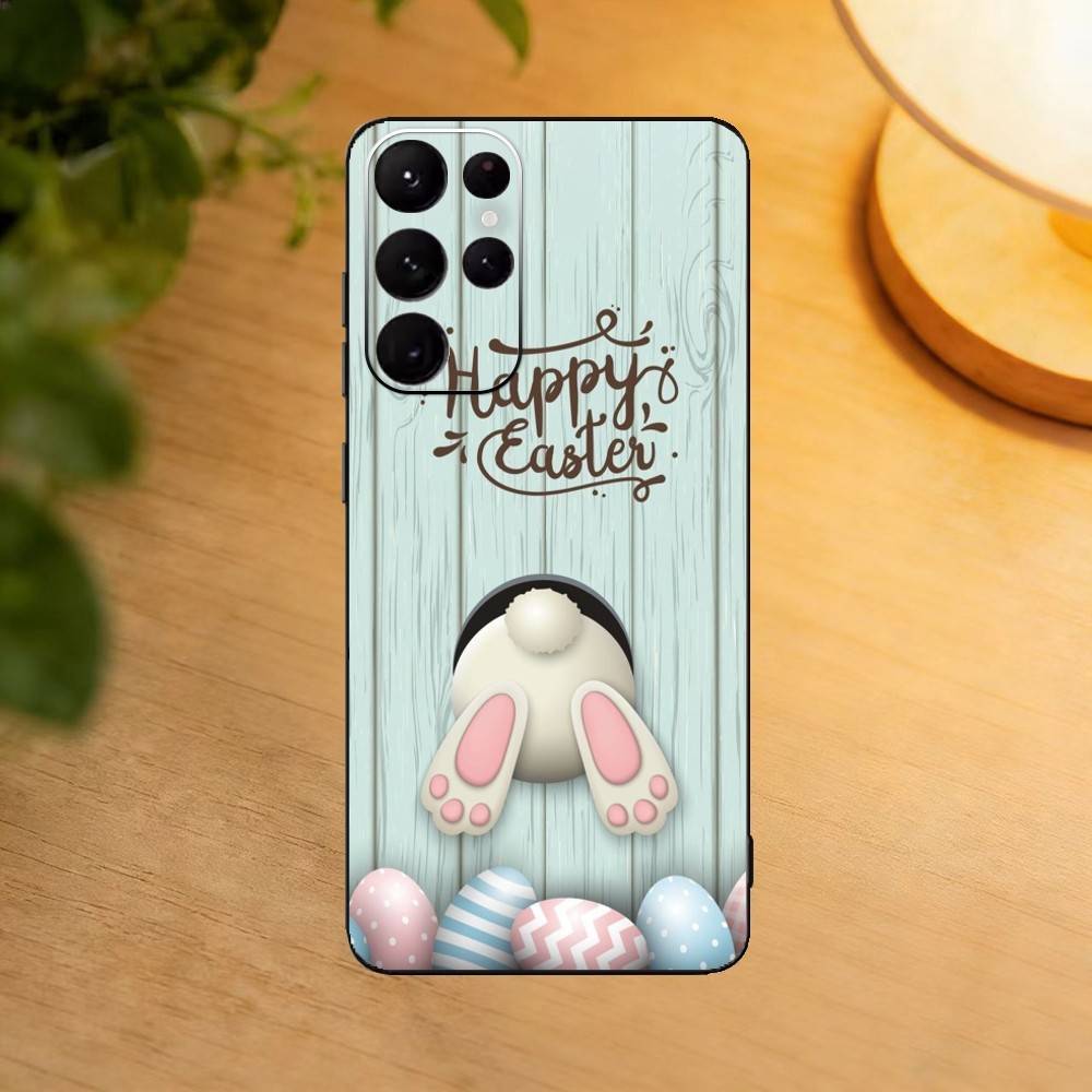 

Easter Bunny And Eggs Phone Case For Samsung S25,S24,S21,S22,S23,S30,Ultra,S20,Plus,Fe,Lite Black Shell Samsung S26