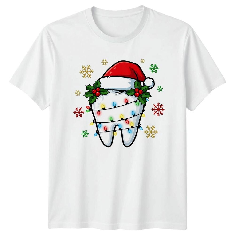 Christmas Tooth Holiday Graphic Unisexs TShirt Unisexs Tee Unisex Festive S