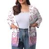 Women's Fall And Winter Fashion Casual Soild 3/4 Sleeve Mid-Length Cardigan Jacket