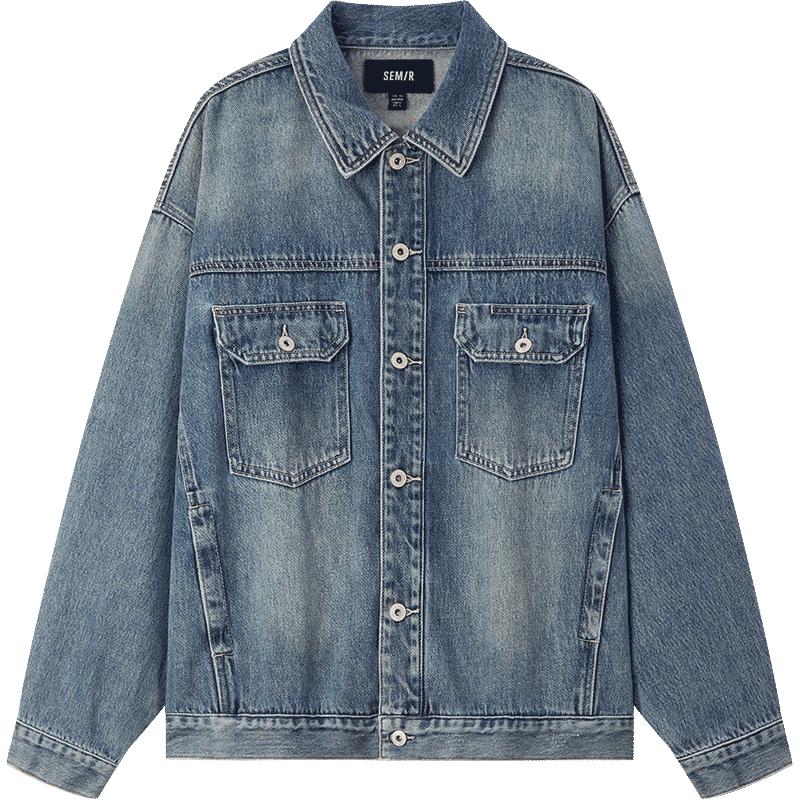 

Semir Men s Loose Fit Autumn Denim Jacket XL