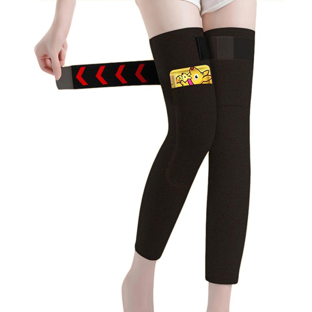 Thickened Warm Knee Sleeve Velvet Knee Support Extended Leg Sleeves  Unisex