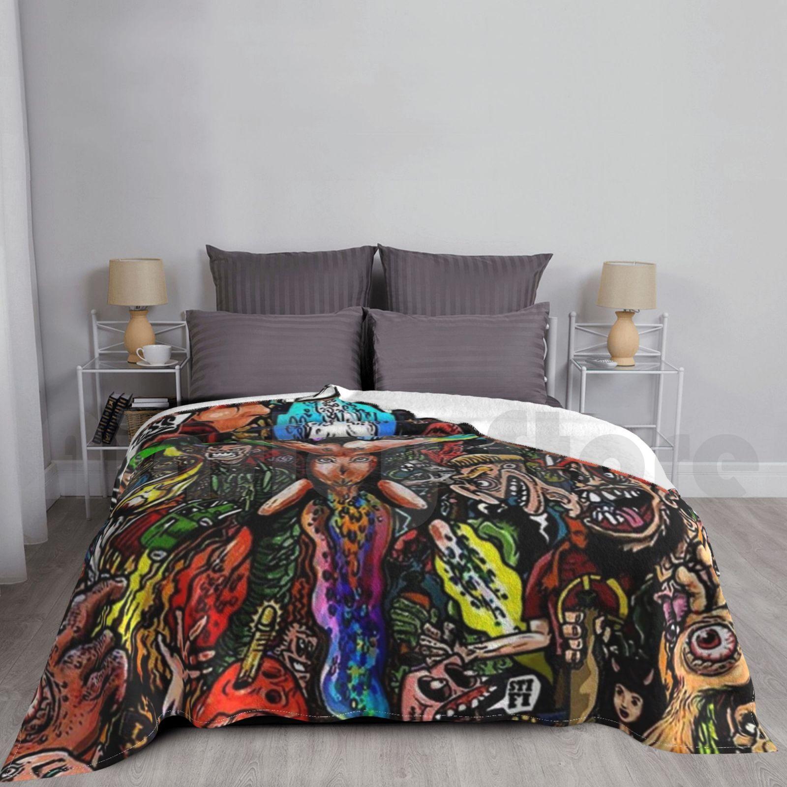 Sticky Fingers Caress Your Soul Hd Blanket For Sofa Bed Travel Sticky Fingers Dylan Frost Dizza Sti Fi Stifi Size: 75*100cm, Weight: 230 GSM