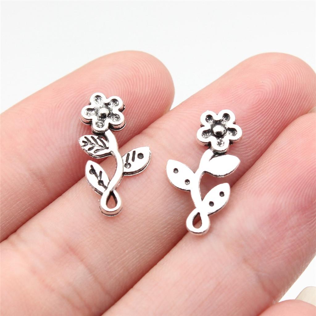 Charms Small Flower Pendants Wedding Jewelry Findings QC116