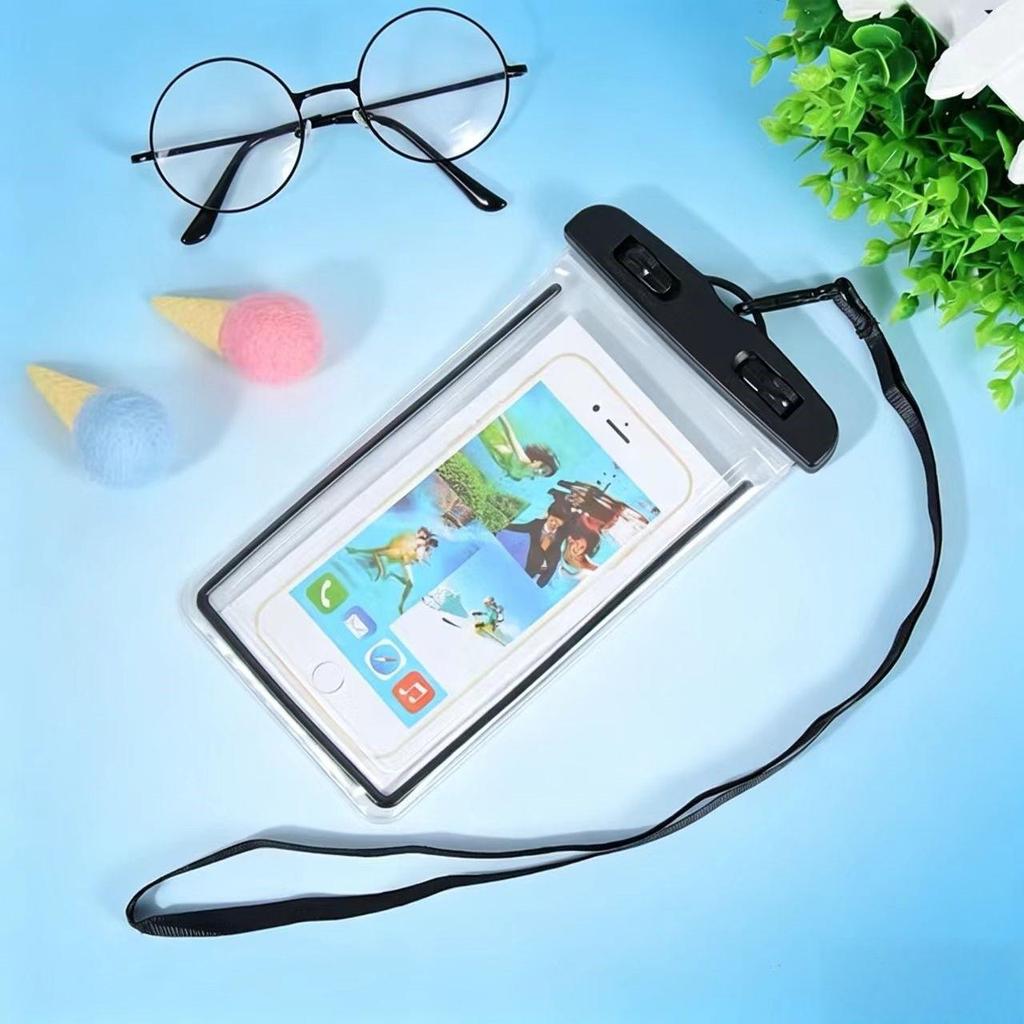 High-End Waterproof TPU Phone Pouch for Swimming, Rafting & Beach - Touchscreen Compatible
