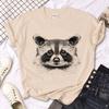 Raccoon Womens Tshirt Harajuku Styletop Womens Streetwear Designer Clothing With A Raccoon Design Graphic T Shirts Y2k