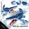 805PCS Cretaceous Marine Apex Predator Mosasaurus Building Block Model, DIY Ornament for Living Room & Bedroom, Perfect Holiday