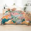 Floral Cotton Towel Blanket, Bedspread, For Bed Sofa, Picnic, Travel, Four-Layer Cotton Gauze, 200*230 Cm, High Quality