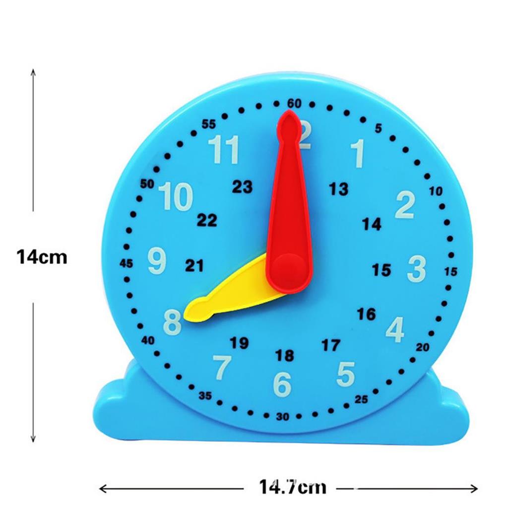 Children Educational Clock Toys Hour Cognition Preschool Teaching Aids Parent-child Learning Clock Model Adjustable Time