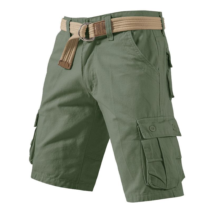 Herren Sommer Plus Locker Lässige Shorts mit Mehreren Taschen und Arbeitskleidung, Cropped Hosen