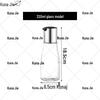 KUNAJIE Stainless Steel & Glass Condiment Dispenser