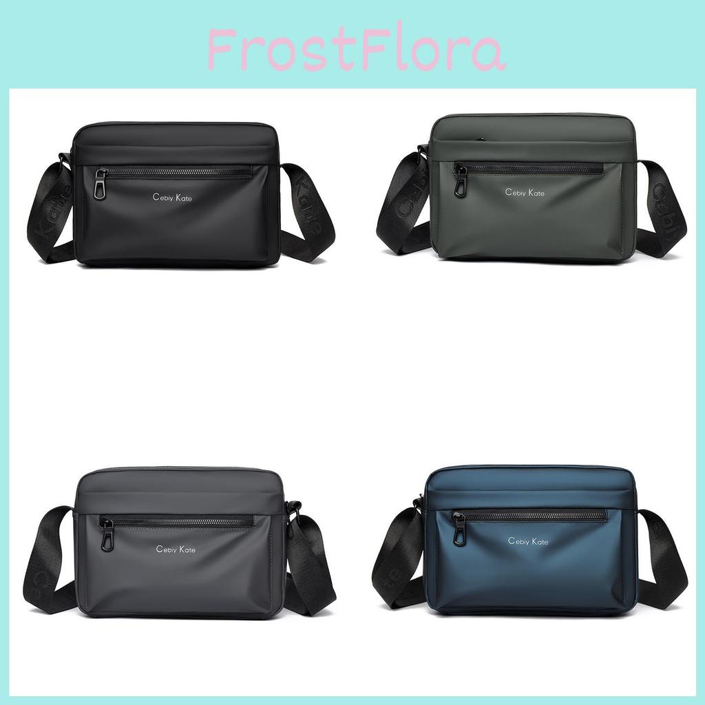 Men Waterproof Leather Film Crossbody Bag For Casual Travel And Commuting