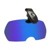 Polarized Clip Sunglasses for Men Women Rimless Flip Up Driving Glasses UV Protection Shades for Beach Fishing