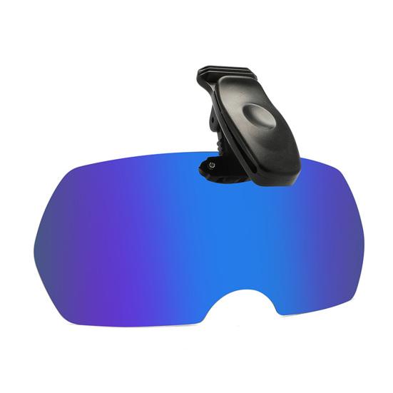 Polarized Clip Sunglasses for Men Women Rimless Flip Up Driving Glasses UV Protection Shades for Beach Fishing
