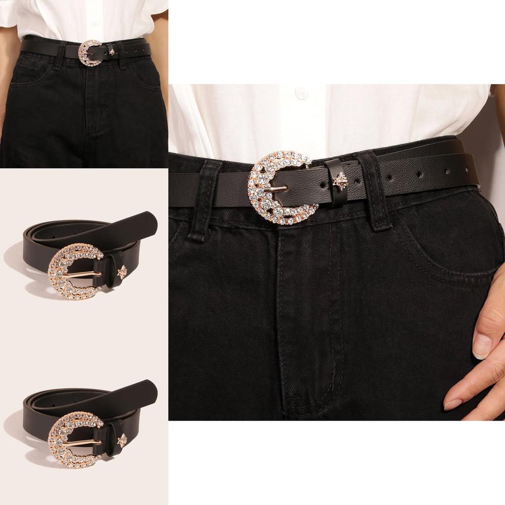 Honeybee Embellished Faux Leather Belt With Alloy Buckle For Womens Casual Wear