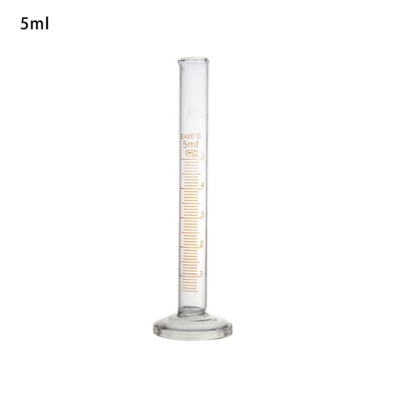Glass Measuring Cylinder with Smooth Spout Graduated Measuring Cylinder for Lab