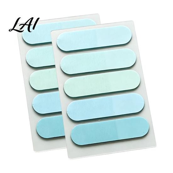 Clear Annotation Tabs 2 Pack Translucent Index Tabs Sturdy PET Rounded Corners Stickers Gradient Multi Color Memo Flags Self Adhesive for