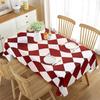 Checkered Tablecloth Rectangular Dining Table Tablecloth for Coffee Table Mat Kitchen Picnic Travel Party Decoration Tablecloth