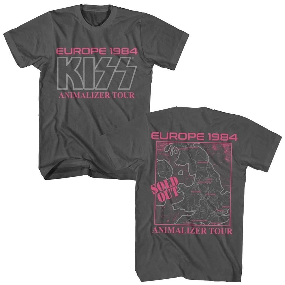 KISS Europe 1984 Animalizer Tour Men's T Shirt