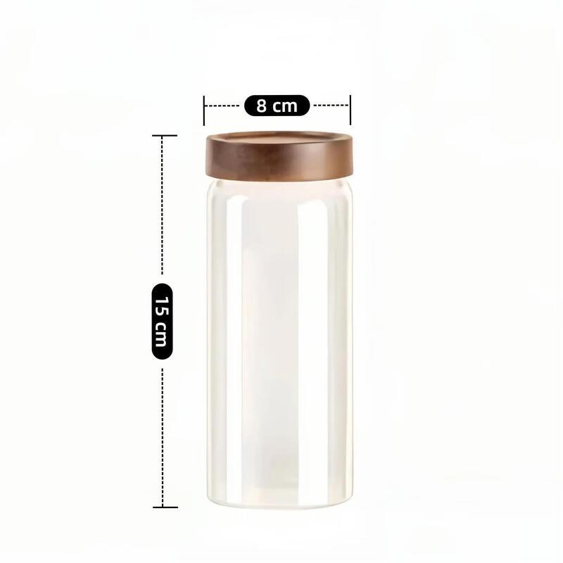 ZISIZ High Borosilicate Glass Storage Jar Set