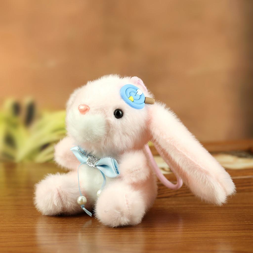 Plush Bunny Keychain With Pp Cotton Fill For Kids And Girls Gift