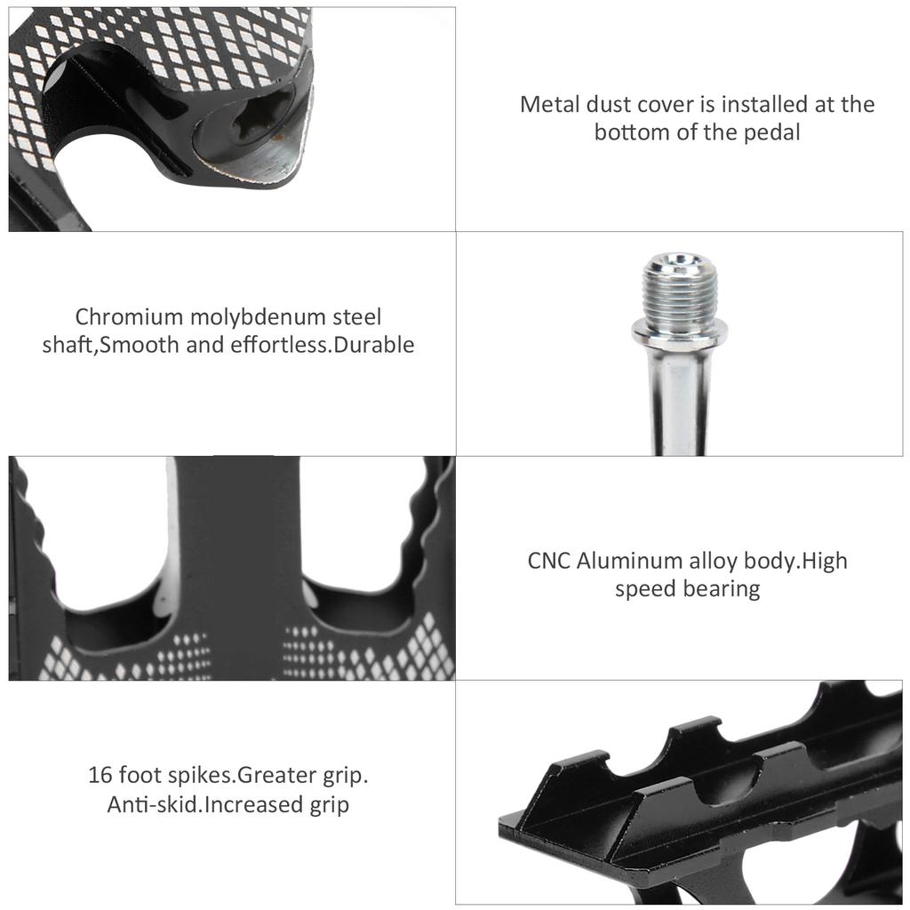 WAKE   3 Bearing Aluminum Alloy Pedal   Mountain Bike Bearing Pedals