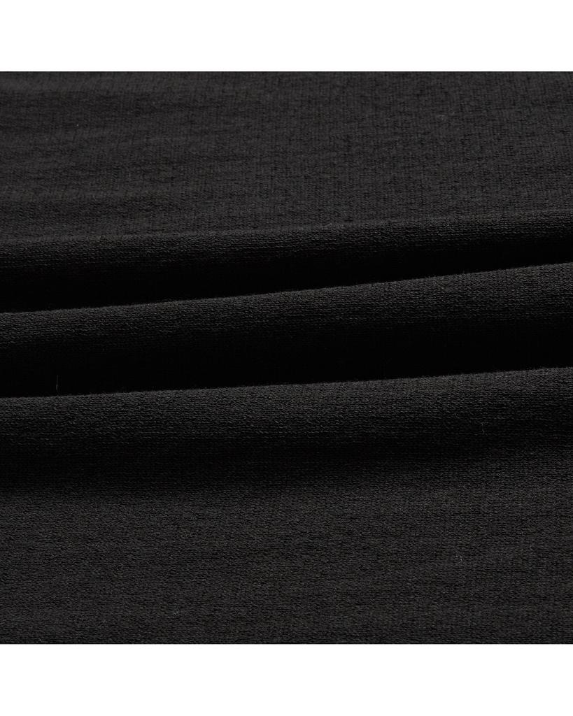 WORTHWHILE MOVEMENT Knit Polo Half Shirt (Black)