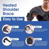 1PC Hole Shoulder Pads Electric Heating Shoulder Pads Electric Heat Compress Neck and Shoulder Joint Strain Heating Vibration Massager