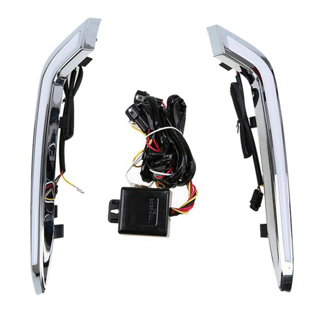 2Pcs Front Bumper DRL Daytime Running Light Fog Lamp For Cadillac XTS 2013-2017