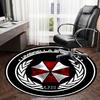 1pc Umbrella Security Corporation Emblem Round Carpet, Made of Polyester,Perfect for Decorating Office Chairs, Living Rooms Fplt123