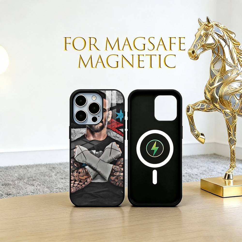 Wrestler CM P-Punk  Phone Case For iPhone17,16,15,14,13,12,11 Plus,Pro Magnetic For Magsafe Wireless Charging