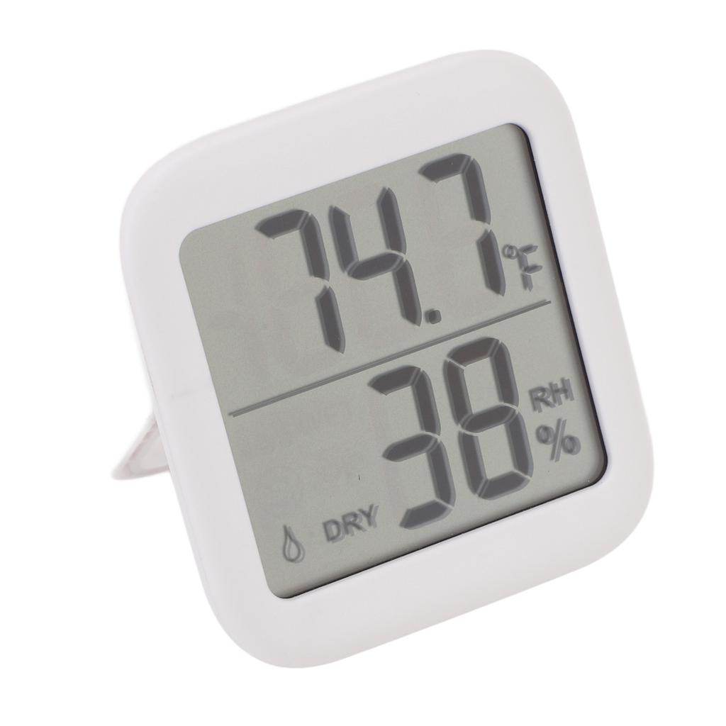 Digital Thermometer Hygrometer with Magnetic Tablestand LCD Display Indoor Temperature Humidity Meter for Home