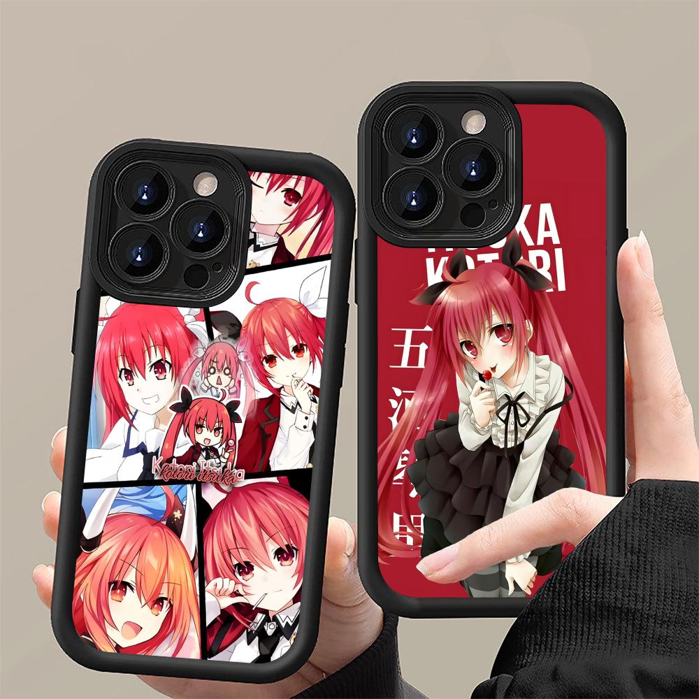 Date a Live Kotori Itsuka Thicken TPU Mobile Phone Case for iPhone 17 16 15 14 13 12 11 Air Pro Max Plus Colorful Cover