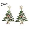 Red Bow Ball Earrings 1 Pair Christmas Deer Snowflake Xmas