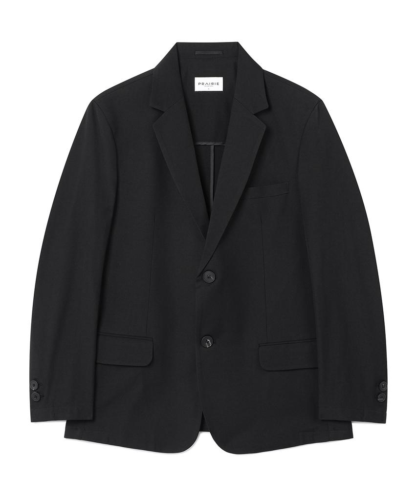 Prairie [All Season] Wool Blended Blazer (Black)