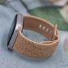 Compatible Silicone Apple Watch S10 Strap: Adjustable, Fashionable Embossed Band