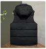 Men's Autumn/Winter Cotton Vest with Detachable Hood – Warm, Fashionable, and Thickened Casual Outerwear