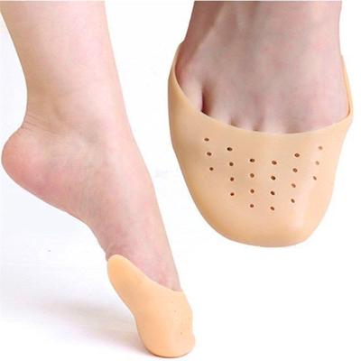 Silicone Toe Cover Half Size Front Pad High-heeled Insole Anti-wear Thickened Soft Ballet Dancer With Perforate Protective Cover