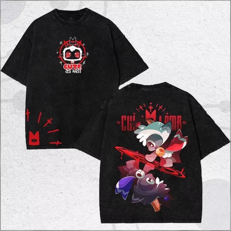 Cult of The Lamb Oprané Tričko Osobnostní Oblečení Vhodné pro Všechna Roční Období Nadměrná Velikost Unisex Streetwear Denní Nošení Skvělé Tílko