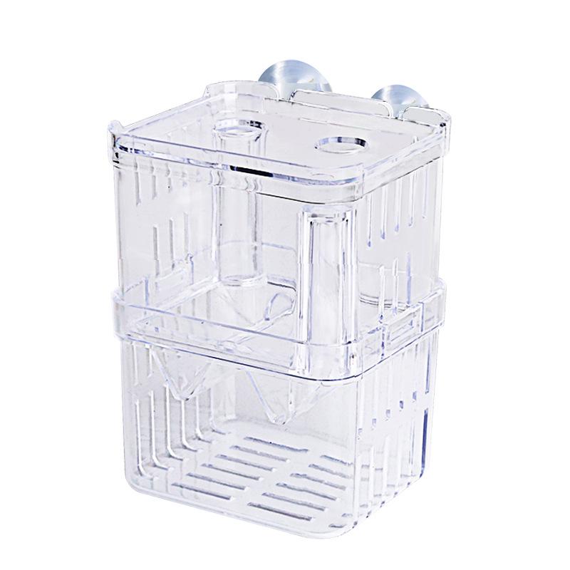 Acrylic Fish Breeding Box: Guppy & Betta Tank Isolation Incubator