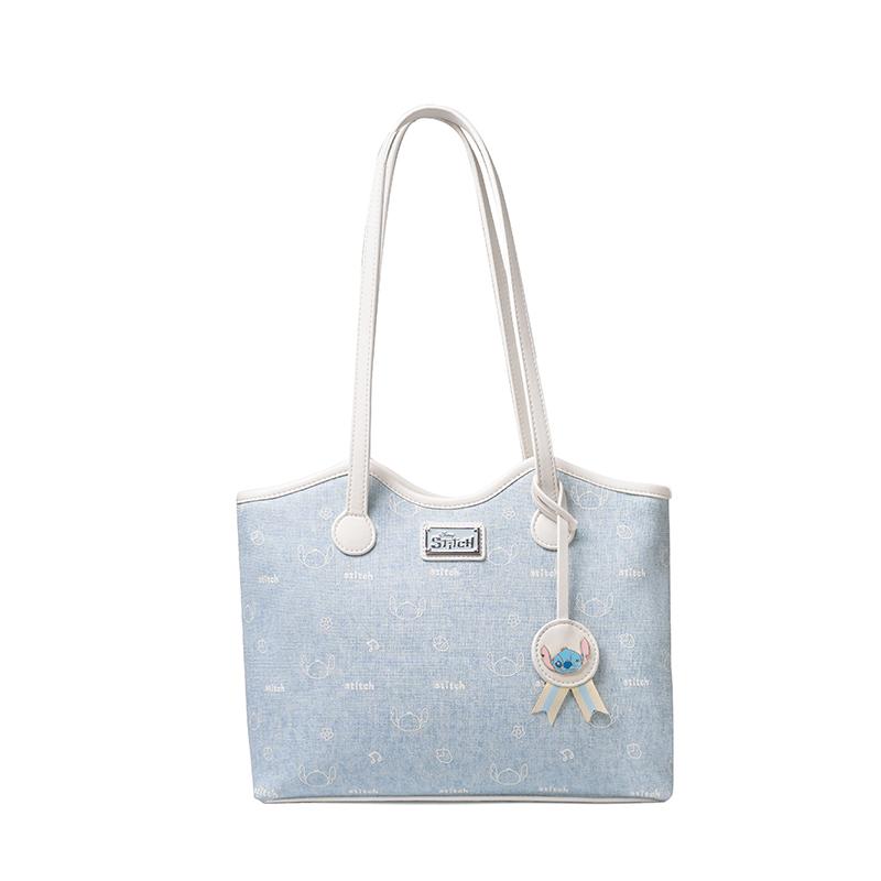 New Disney PVC Shoulder Bag Regular Women's Blue BMK-72840
