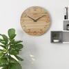 Silent Movement Wooden Wall Clock Round Shape Silent Wall Clock Hanging Wall Clock  Living Room