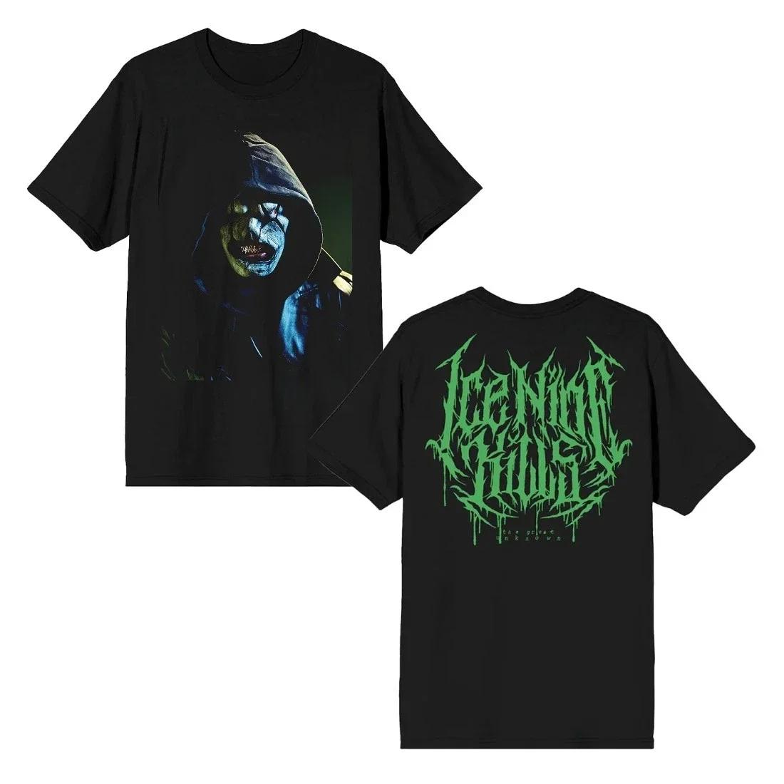 Ice Nine Kills Code of Silence Graphic Print Mens and Womens Loose Short Sleeved Tshirt for Casual Wear All Year Round Luxury S